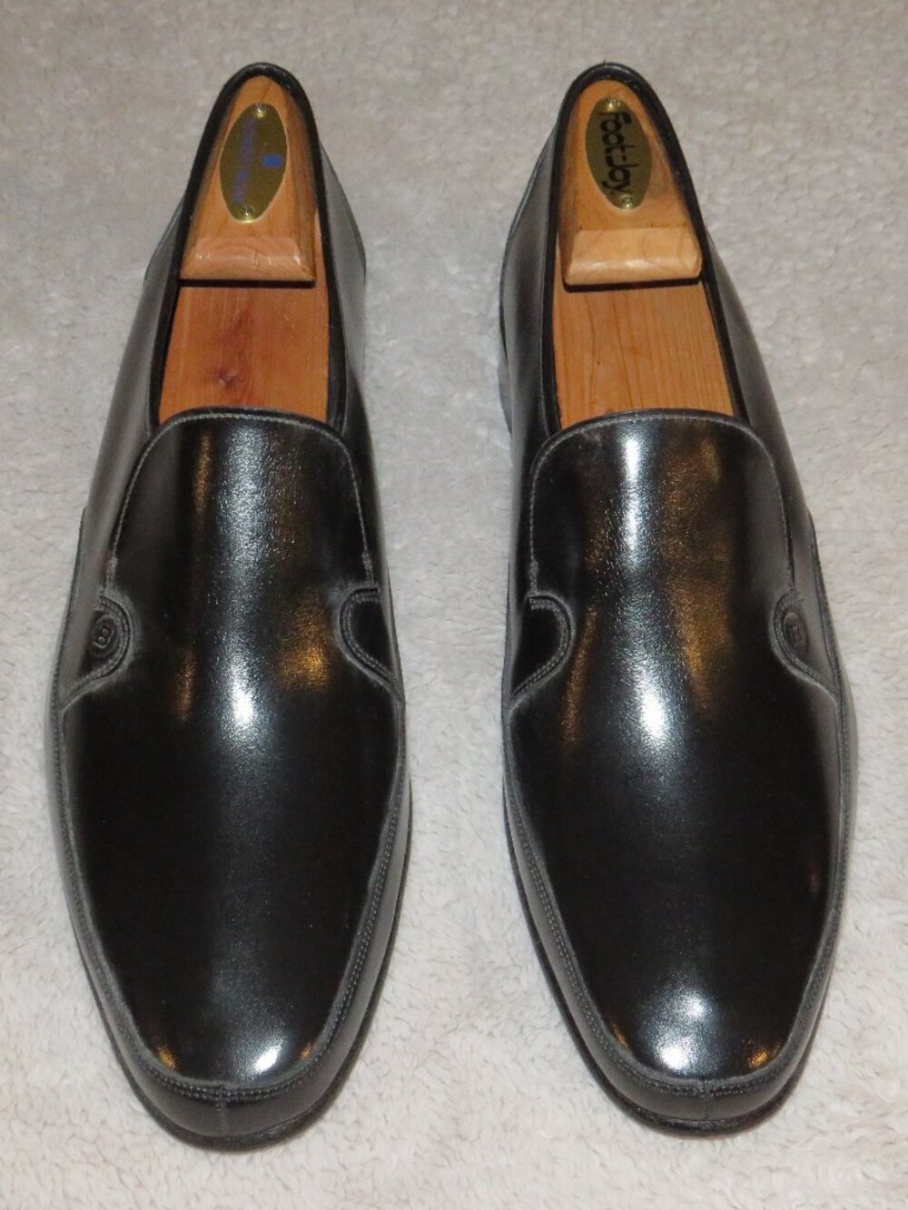 Bally Continental Parawet Chelsea 558 Black Calf Leather Loafers 9.5 NWOB NOS